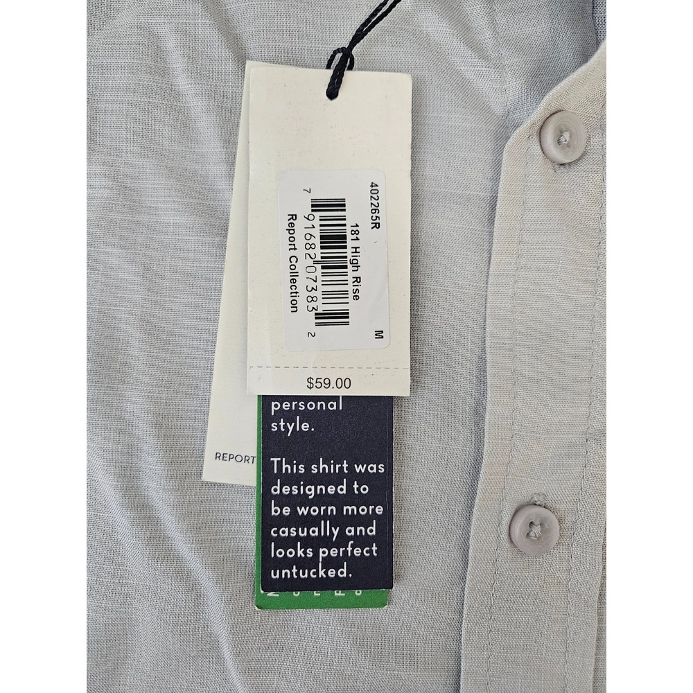 Report Collection M NWT Short Sleeve Button Down Sustainable Modal‎ Shirt - Picture 6 of 9